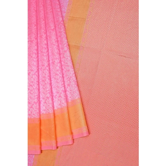 Generic Women's Soft Litchi Silk Jacquard Work Saree With Unstitched Blouse 5.5Mtr (Pink) Generic Women's Soft Litchi Silk Jacquard Work Saree With Unstitched Blouse 5.5Mtr (Pink)