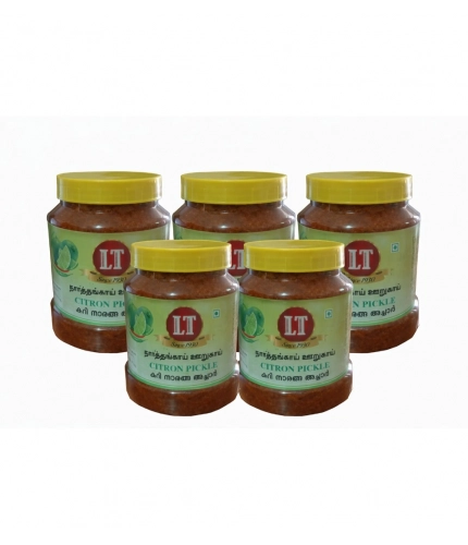 Generic Pack of_5 100GM LT Citron Pickle Traditional Digestive Side Dish (Red)
