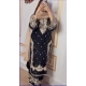 Generic Women's Silk Embroidered 3/4th Sleeve Round Readymade Kurti With Palazzo Pant and Dupatta Set (Black) Generic Women's Silk Embroidered 3/4th Sleeve Round Readymade Kurti With Palazzo Pant and Dupatta Set (Black)