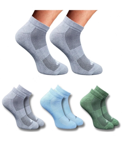 Generic 3_Pair Set Unisex Casual Cotton Printed Low Cut Socks (Multicolor)