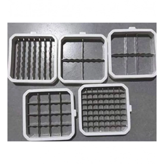 Generic Stainless Steel Multifunction Vegetable Cutter Chipser Manual Quick Dicer Fruit Slicer Non-Skid Base Slicer and Cutter Grater (Color: Assorted )