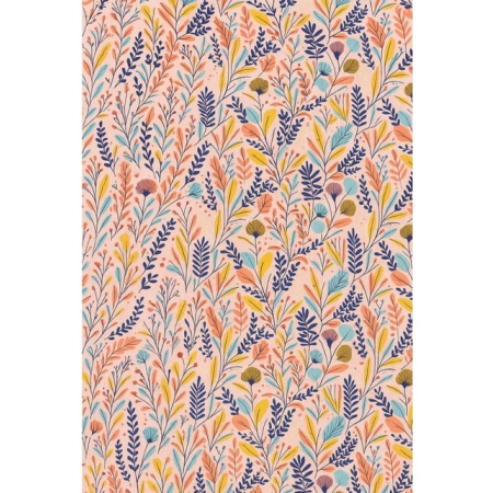 Generic Microfiber Floral Printed Single Bedsheet with 1 Pillow Cover (Multicolor)