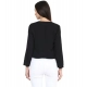 Generic Women's Polyester Solid Long Sleeves Blazer (Black) Generic Women's Polyester Solid Long Sleeves Blazer (Black)