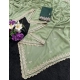 Generic Women's Georgette Embellished Saree With Unstitched Blouse 5.5Mtr (Pista Green) Generic Women's Georgette Embellished Saree With Unstitched Blouse 5.5Mtr (Pista Green)