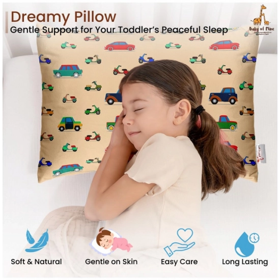 Generic Soft Plush Printed Baby Infant Pillow for Kids Age 1 To 5 Years (Beige)