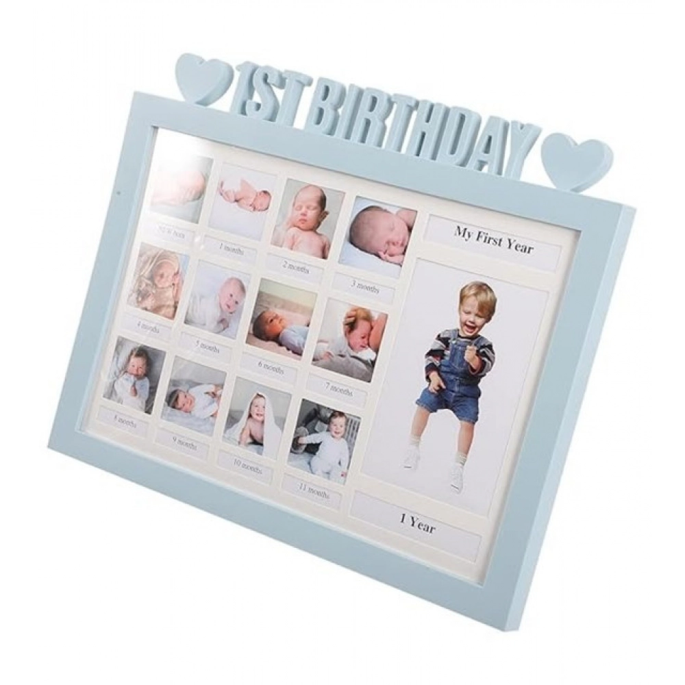 Generic Acrylic First Year Baby Photo Frame (Multicolor)