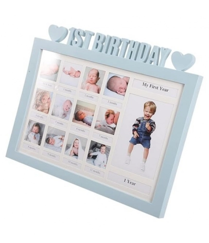 Generic Acrylic First Year Baby Photo Frame (Multicolor)