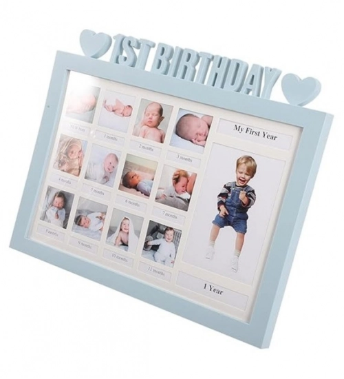 Generic Acrylic First Year Baby Photo Frame (Multicolor)