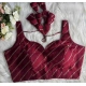 Generic Women's Silk Embellished Sweetheart Neck Sleeveless Readymade Padded Blouse (Maroon, Size 38) Generic Women's Silk Embellished Sweetheart Neck Sleeveless Readymade Padded Blouse (Maroon, Size 38)