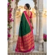 Generic Women's Silk Blend Printed Saree With Unstitched Blouse 5.5Mtr (Dark Green-Pink) Generic Women's Silk Blend Printed Saree With Unstitched Blouse 5.5Mtr (Dark Green-Pink)