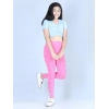 Generic Girl's Cotton Lycra Printed Elasticated Leggings (Light Pink) Generic Girl's Cotton Lycra Printed Elasticated Leggings (Light Pink)