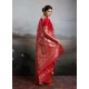 Generic Women's Silk Blend Printed Saree With Unstitched Blouse 5.5Mtr (Red) Generic Women's Silk Blend Printed Saree With Unstitched Blouse 5.5Mtr (Red)