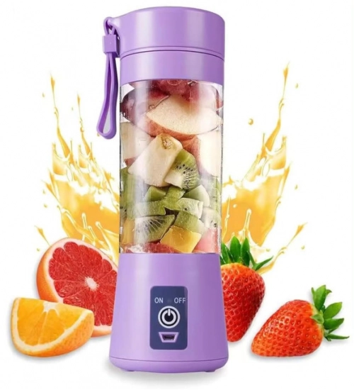 Generic Plastic Solid Electric USB Juicer (Purple)