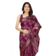Generic Women's Cotton Silk Floral Printed Saree With Unstitched Blouse 5.5Mtr (Wine) Generic Women's Cotton Silk Floral Printed Saree With Unstitched Blouse 5.5Mtr (Wine)