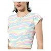 Generic Women's Polyester Lycra Printed Cap Sleeve Co-Ord Set (Multicolor)