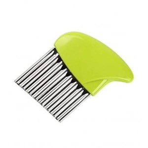 Generic Pack Of_5 Wave Shape Stainless Steel Potato Cutter And Slicer – (Color: Assorted )