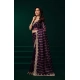 Generic Women's Net Sequence Saree With Unstitched Blouse 5.5Mtr (Wine) Generic Women's Net Sequence Saree With Unstitched Blouse 5.5Mtr (Wine)