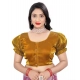 Generic Women's Jimmy Solid Designer Neck Elastic Sleeve Readymade Blouse (Gold 38 , Alterable up to 42)-PID65828 Generic Women's Jimmy Solid Designer Neck Elastic Sleeve Readymade Blouse (Gold 38 , Alterable up to 42)-PID65828