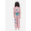 Generic Girl's Rayon Floral Flutter Jumpsuit (Pink-Blue) Generic Girl's Rayon Floral Flutter Jumpsuit (Pink-Blue)