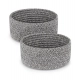 Generic Cotton 8x3 Inch Kidi Round 2 Set Bedside Organizer With Out Lid (Black) Generic Cotton 8x3 Inch Kidi Round 2 Set Bedside Organizer With Out Lid (Black)