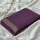 Generic Women's Crepe Chit Pallu Solid Saree With Unstitched Blouse 5.5Mtr (Violet) Generic Women's Crepe Chit Pallu Solid Saree With Unstitched Blouse 5.5Mtr (Violet)