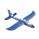 Generic EPP Foam Galaxy Hand Throw Flying LED Glider Airplane (Blue-Multicolor)
