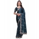 Generic Women's Georgette Embroidered Saree With Unstitched Blouse 5.5Mtr (Teal) Generic Women's Georgette Embroidered Saree With Unstitched Blouse 5.5Mtr (Teal)