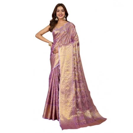Generic Women's Jacquard Saree With Unstitched Blouse 5.5Mtr (Multicolor) Generic Women's Jacquard Saree With Unstitched Blouse 5.5Mtr (Multicolor)