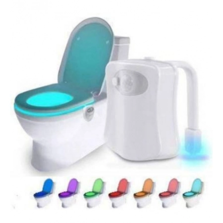 Generic Pack of 2_Toilet Bowl Night Light – Motion Sensor LED Toilet Lamp (Color: Assorted )