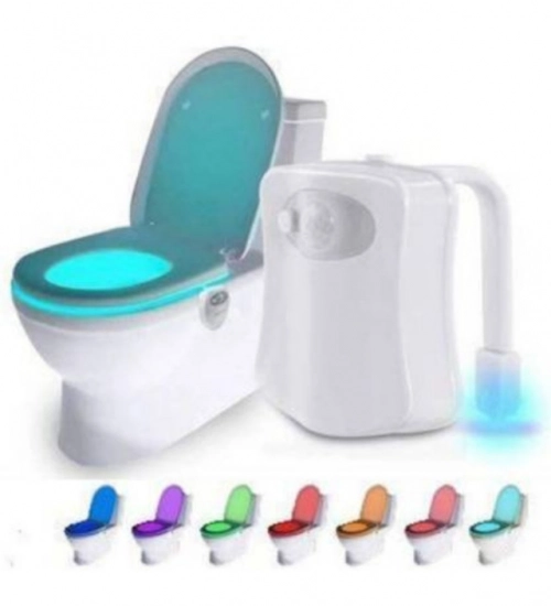 Generic Pack of 2_Toilet Bowl Night Light – Motion Sensor LED Toilet Lamp (Color: Assorted )