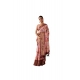 Generic Women's Faux_Silk Printed Saree With Unstitched Blouse 5.5Mtr (Peach)