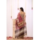 Generic Women's Faux_Silk Printed Saree With Unstitched Blouse 5.5Mtr (Beige)