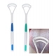Generic Pack Of 3_Double Edged Plastic Tongue Cleaner (Color: Assorted )