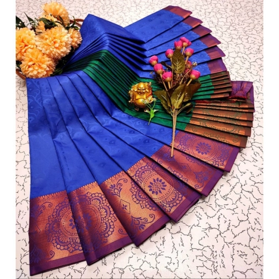 Generic Women's Soft Silk Printed Saree With Unstitched Blouse 5.5Mtr (Royal Blue) Generic Women's Soft Silk Printed Saree With Unstitched Blouse 5.5Mtr (Royal Blue)