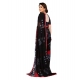 Generic Women's Georgette Printed Saree With Unstitched Blouse 5.5Mtr (Black) Generic Women's Georgette Printed Saree With Unstitched Blouse 5.5Mtr (Black)