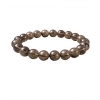 Generic Natural Crystal 8mm Smoky Quartz Bracelet  (Brown)