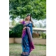 Generic Women's Katan_Silk Zari_Weaving Saree With Unstitched Blouse 5.5Mtr (Blue)