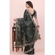 Generic Women's Georgette Embroidered Saree With Unstitched Blouse 5.5Mtr (Charcoal Green) Generic Women's Georgette Embroidered Saree With Unstitched Blouse 5.5Mtr (Charcoal Green)