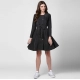 Generic Women's Denim Washed Long Sleeves Dress (Black) Generic Women's Denim Washed Long Sleeves Dress (Black)