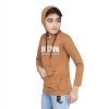 Generic Boy's Cotton Printeded Hooded Neck Hoodies (Brown) Generic Boy's Cotton Printeded Hooded Neck Hoodies (Brown)