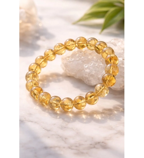 Generic Natural Crystal 8mm Citrine Bracelet (Yellow) Generic Natural Crystal 8mm Citrine Bracelet (Yellow)