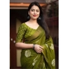 Generic Women's Cotton Silk Printed Saree With Unstitched Blouse 5.5Mtr (Green) Generic Women's Cotton Silk Printed Saree With Unstitched Blouse 5.5Mtr (Green)