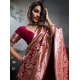 Generic Women's Silk Blend Printed Saree With Unstitched Blouse 5.5Mtr (Maroon) Generic Women's Silk Blend Printed Saree With Unstitched Blouse 5.5Mtr (Maroon)