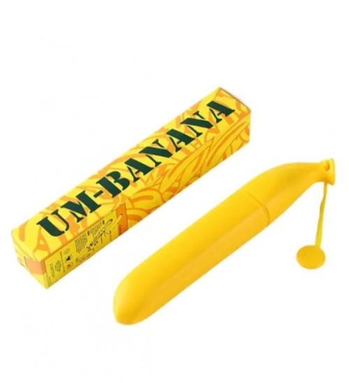Generic Banana Umbrella – Compact Foldable Umbrella with Banana-Shaped Case (Color: Assorted )