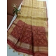 Generic Women's Raw Silk Ikkat Saree With Unstitched Blouse 5.5Mtr (Beige) Generic Women's Raw Silk Ikkat Saree With Unstitched Blouse 5.5Mtr (Beige)