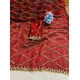 Generic Women's Slik Embellished Saree With Unstitched Blouse 5.5Mtr (Maroon)