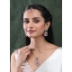 Generic Women's Brass Silver Plated Pendant Set (Red) Generic Women's Brass Silver Plated Pendant Set (Red)