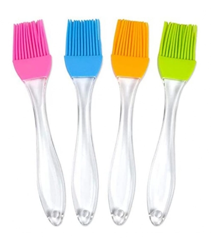 Generic Pack Of 10_Silicone Oil Brush – Heat Resistant Cooking And Baking Basting Brush (Color: Assorted )
