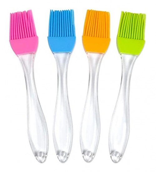 Generic Pack Of 10_Silicone Oil Brush – Heat Resistant Cooking And Baking Basting Brush (Color: Assorted )