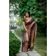 Generic Women's Faux_Banarasi Lining Pattern Saree With Unstitched Blouse 5.5Mtr (Light_Brown) Generic Women's Faux_Banarasi Lining Pattern Saree With Unstitched Blouse 5.5Mtr (Light_Brown)